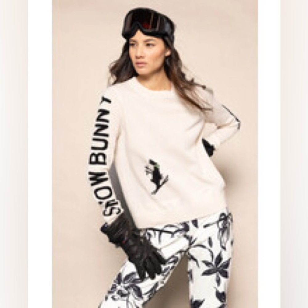 Lisa Todd frosting Sweater with Black Accents